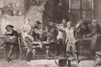 Herberg met tekenaar en boeren - Anthony Cornelis Cramer