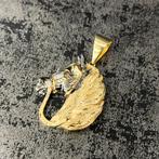 14k gouden hanger paard kettinghanger, Ophalen of Verzenden, Zo goed als nieuw, Goud