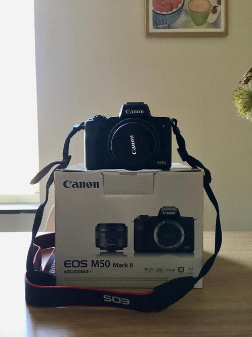 Canon EOS M50 Mark II, Audio, Tv en Foto, Fotocamera's Digitaal, Zo goed als nieuw, Compact, Canon, Ophalen of Verzenden