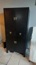 Zwart houten kastje, Huis en Inrichting, Kasten | Lockerkasten, Ophalen, Gebruikt