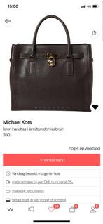 Mooie nieuwe leren tas Michael Kors donkerbruin, Sieraden, Tassen en Uiterlijk, Tassen | Damestassen, Ophalen of Verzenden, Zo goed als nieuw