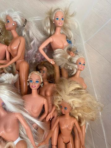 15+ Barbiepoppen met garderobe beschikbaar voor biedingen