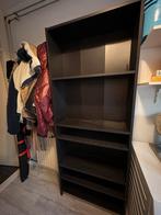 Zwart houten boekenkast Ikea (MOET WEG), Ophalen, Met plank(en), Gebruikt, 200 cm of meer