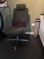 Grijze Game Stoel met Hoofdsteun, Huis en Inrichting, Stoelen, Ophalen of Verzenden, Zo goed als nieuw, Metaal, Eén