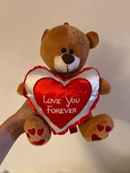 Knuffelbeer met hartje love you, Ophalen of Verzenden, Zo goed als nieuw, Beer