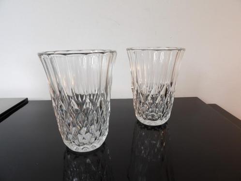 Val st Lambert Fifties Art Deco Vazenset, Aanbieding, Antiek en Kunst, Antiek | Vazen, Ophalen of Verzenden