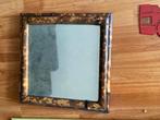 Antieke Spiegel in bamboe, Antiek en Kunst, Antiek | Spiegels, Ophalen of Verzenden, Vierkant, Minder dan 50 cm