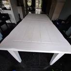 Eettafel,  keukentafel, eetkamertafel,  witte tafel., Huis en Inrichting, Tafels | Eettafels, Ophalen, Gebruikt, 200 cm of meer