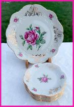 Brocant petit four setje gebaksetje high tea servies bordje, Antiek en Kunst, Ophalen of Verzenden