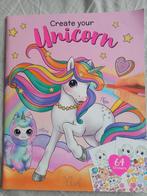 Create your unicorn kleur en stickerboek DEPESCHR  NIEUW, Ophalen of Verzenden, Nieuw, Papier, Schets- of Tekenboek