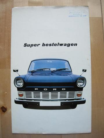Ford Transit Bestelwagen Brochure ca 1969 beschikbaar voor biedingen