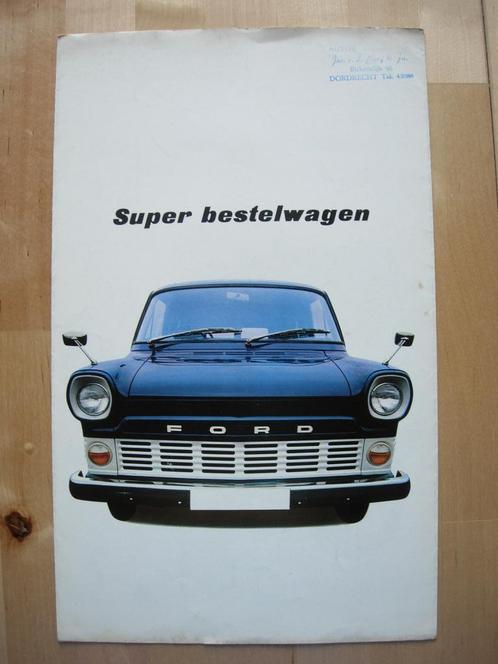 Ford Transit Bestelwagen Brochure ca 1969, Boeken, Auto's | Folders en Tijdschriften, Zo goed als nieuw, Ford, Ophalen