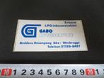 sticker woubrugge lpg inbouwstation GABO autoservice, Ophalen, Zo goed als nieuw, Bedrijf of Vereniging