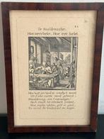 Jan Luyken antiek  afbeelding  De Naaldemaker 15/21 cm, Antiek en Kunst, Ophalen of Verzenden