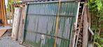 Garagedeur bordeaux rood., Tuin en Terras, Ophalen of Verzenden, Gebruikt, IJzer