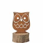 Leonardo Terra Uil Ornament – 14 cm dit zijn 2 stuks samen, Huis en Inrichting, Woonaccessoires | Overige, Ophalen of Verzenden