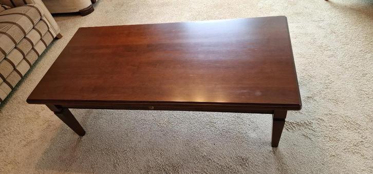 Salontafel kersen, Huis en Inrichting, Tafels | Salontafels, Gebruikt, Minder dan 50 cm, 50 tot 100 cm, 100 tot 150 cm, Rechthoekig
