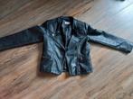 zwart "leren" jasje van Only maat 134, Ophalen, Only Kids, Gebruikt, Meisje