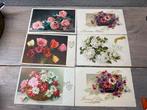 Oude ansichtkaarten bloemen Frankrijk romantisch beschreven, Verzamelen, Ansichtkaarten | Themakaarten, Ophalen of Verzenden