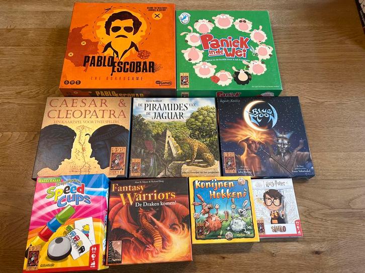 Partij mooie spellen, Hobby en Vrije tijd, Gezelschapsspellen | Kaartspellen, Ophalen of Verzenden