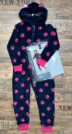 NW Onesie 134 140 donkerblauw kat kattenpak meisje Carnaval, Ophalen of Verzenden, Nieuw, Meisje