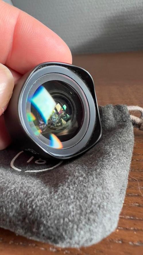 Moment Wide Lens (18mm) voor smartphone, Audio, Tv en Foto, Fotografie | Lenzen en Objectieven, Zo goed als nieuw, Groothoeklens