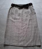 Bruin-beige geruite rok, Elle, Bruin, Maat 42/44 (L), Ophalen of Verzenden