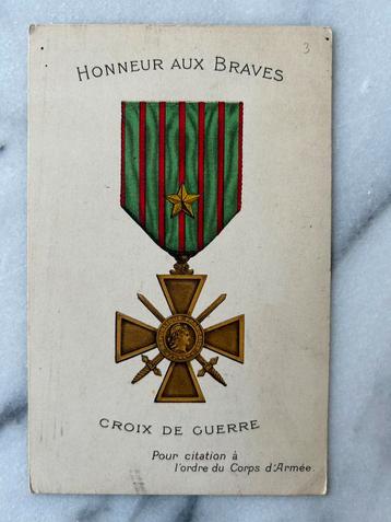 Wo1: ak honneur aux Braves croix de guerre beschikbaar voor biedingen