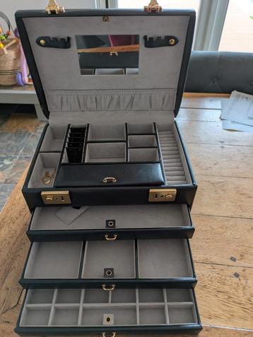Davidt's Leren Sieradenkoffer - Prachtig! beschikbaar voor biedingen