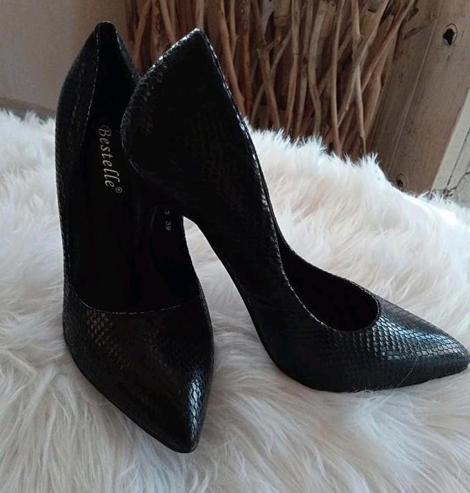 Zwarte dames Pumps Reptiel dessin NIEUW, Kleding | Dames, Schoenen, Nieuw, Instappers, Zwart, Ophalen