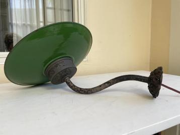 Emaille Buitenlamp Stallamp Muurlamp Wandlamp Frans jaren 30 beschikbaar voor biedingen