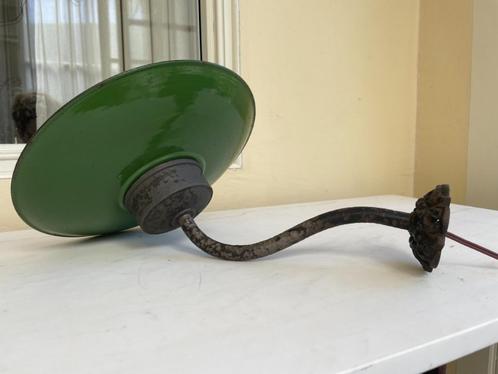 Emaille Buitenlamp Stallamp Muurlamp Wandlamp Frans jaren 30, Antiek en Kunst, Antiek | Lampen, Ophalen of Verzenden