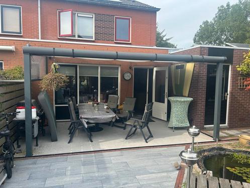 Aluminium serre overkapping veranda 5x3 Antraciet Grijs, Tuin en Terras, Overkappingen, Gebruikt, Serre, Ophalen
