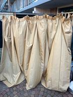 Gordijnen luxe goudkleurig 5 stuks, Huis en Inrichting, Ophalen, Zo goed als nieuw, 150 tot 200 cm, 200 cm of meer