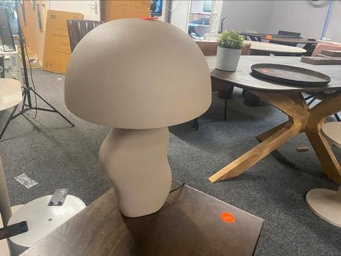Tafellamp aizu organische vorm taupe hoge korting, Huis en Inrichting, Lampen | Tafellampen, Nieuw, Minder dan 50 cm, Metaal, Ophalen