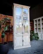 Franse Servieskast | Hoge Buffetkast | Vitrinekast #2592, Huis en Inrichting, Kasten | Vitrinekasten, Niet ingevuld, 200 cm of meer