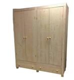 massief houten KAST met 4 deuren in 4 uitvoeringen, Ophalen of Verzenden, Nieuw, 25 tot 50 cm, Grenenhout