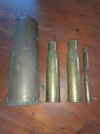 Verzameling Hulzen - Britse 25 ponder - .50 US - 37mm M16, Verzamelen, Militaria | Tweede Wereldoorlog, Ophalen of Verzenden, Landmacht