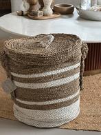 Grote rieten Mand met deksel, Huis en Inrichting, Ophalen of Verzenden, Gebruikt, Rechthoekig, Riet