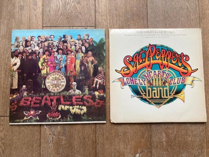 2 in 1 Beatles sgt Pepper's lonely hearts + Cover soundtrack, Cd's en Dvd's, Vinyl | Rock, Gebruikt, Poprock, Overige formaten