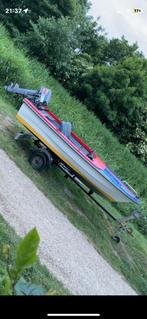 Speedbootje met trailer, Watersport en Boten, Bootonderdelen, Ophalen, Gebruikt, Overige typen, Zeilboot of Motorboot
