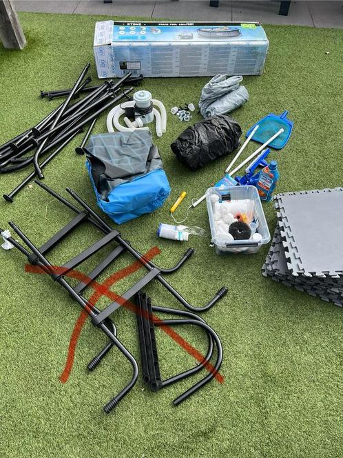 Overcompleet exit toys zwembad stone 300 cm rond, Tuin en Terras, Zwembad-toebehoren, Zo goed als nieuw, Overige typen, Ophalen