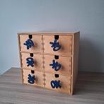 Ikea Moppe houten mini ladekast grenen 28,5x20,5x28 cm, Minder dan 50 cm, 5 laden of meer, Ophalen of Verzenden, Zo goed als nieuw