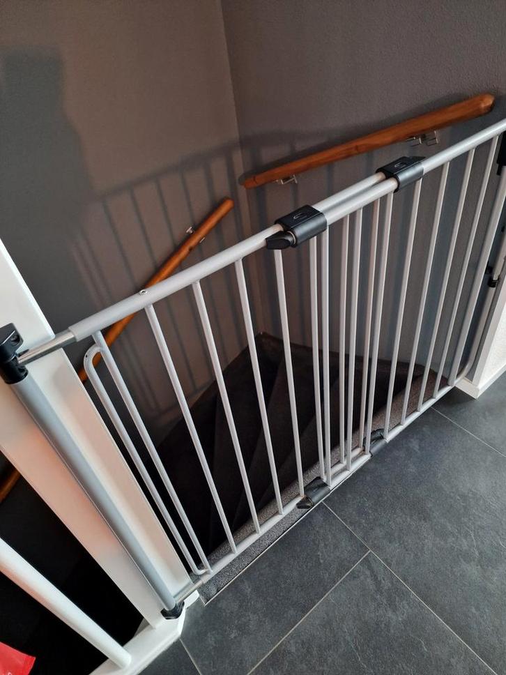 Traphekje A3 safetydoor antraciet, Kinderen en Baby's, Traphekjes, Schroefhekje, Metaal of IJzer, 100 tot 115 cm, Ophalen