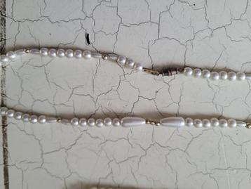 kunst parel ketting langer model foto 1 t/m 4 beschikbaar voor biedingen