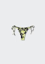 Zwarte bikini broekje met bloemen s, Ophalen of Verzenden, Nieuw, Zwart, Bikini