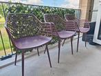 Kuipstoel Webbing Bordeaux rood, Tuin en Terras, Ophalen of Verzenden, Zo goed als nieuw, Kunststof