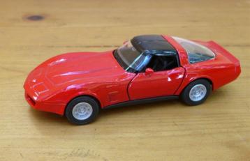 Welly Chevrolet corvette 1982 (rood) 1/38. beschikbaar voor biedingen