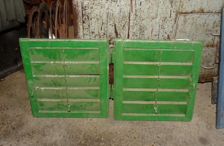 set kleine louvre luiken blinden schutters, Antiek en Kunst, Curiosa en Brocante, Ophalen