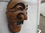 Koreaans traditioneel handgemaakt houten masker HAHOE, Antiek en Kunst, Ophalen of Verzenden